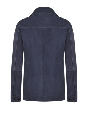 Overshirt aus aus weichem Ziegenveloursleder
