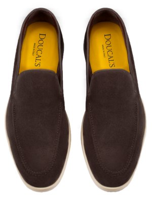 Leichte Slipper Newman aus Veloursleder mit Sneaker-Sohle