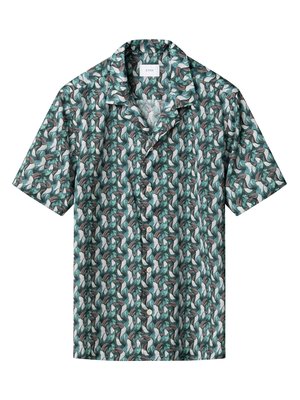 Kurzarmhemd aus Baumwolle mit Tukan-Motiv und Resort-Kragen, Contemporary Fit