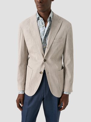 Signature Twill-Hemd mit floralem Print und Kentkragen, Super Slim Fit