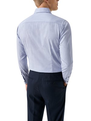 Gestreiftes mit Lyocell und Kentkragen, Contemporary Fit