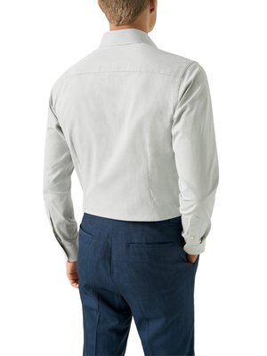 Vollzwirn-Baumwollhemd mit Pepita-Muster, Contemporary Fit