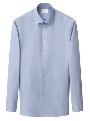 Vollzwirn-Baumwollhemd mit Pepita-Muster, Contemporary Fit