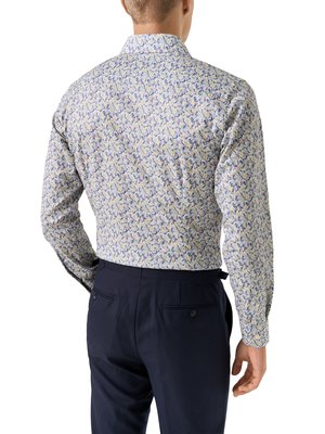 Vollzwirn-Baumwollhemd mit Papagei-Print, Contemporary Fit