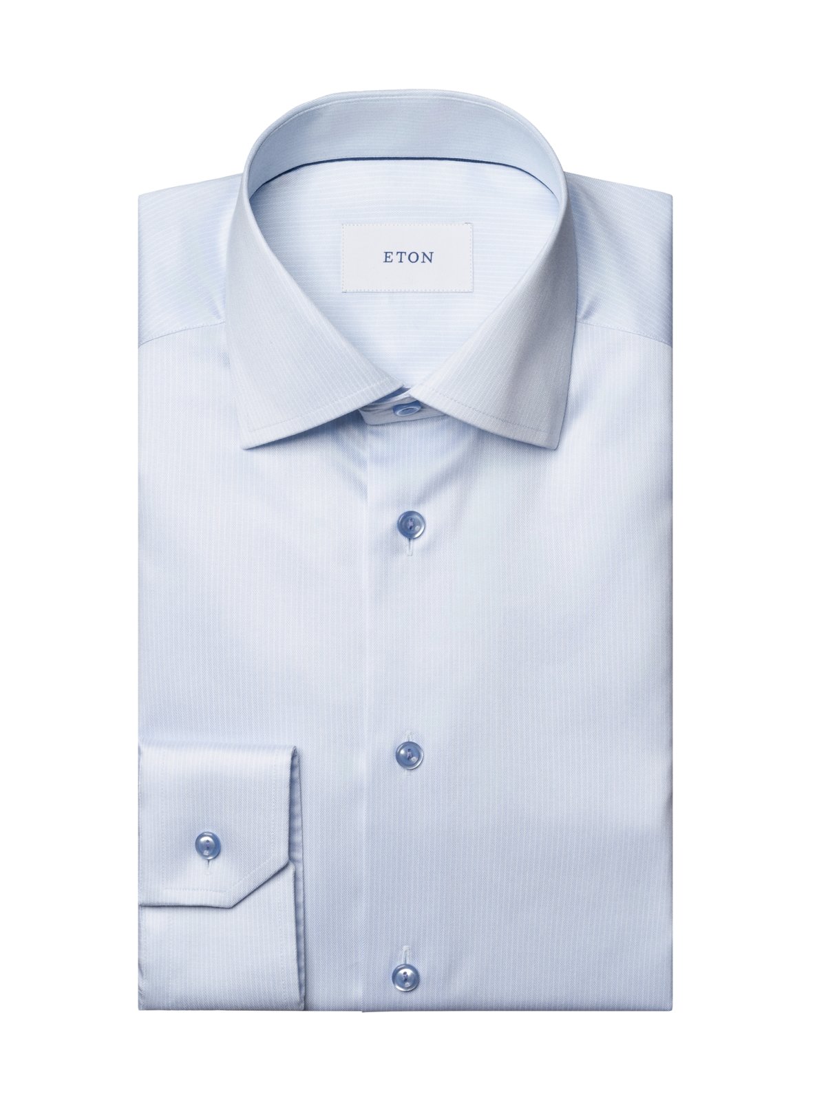 Eton Gestreiftes Hemd mit Lyocell und Stretch, Slim Fit in 40S