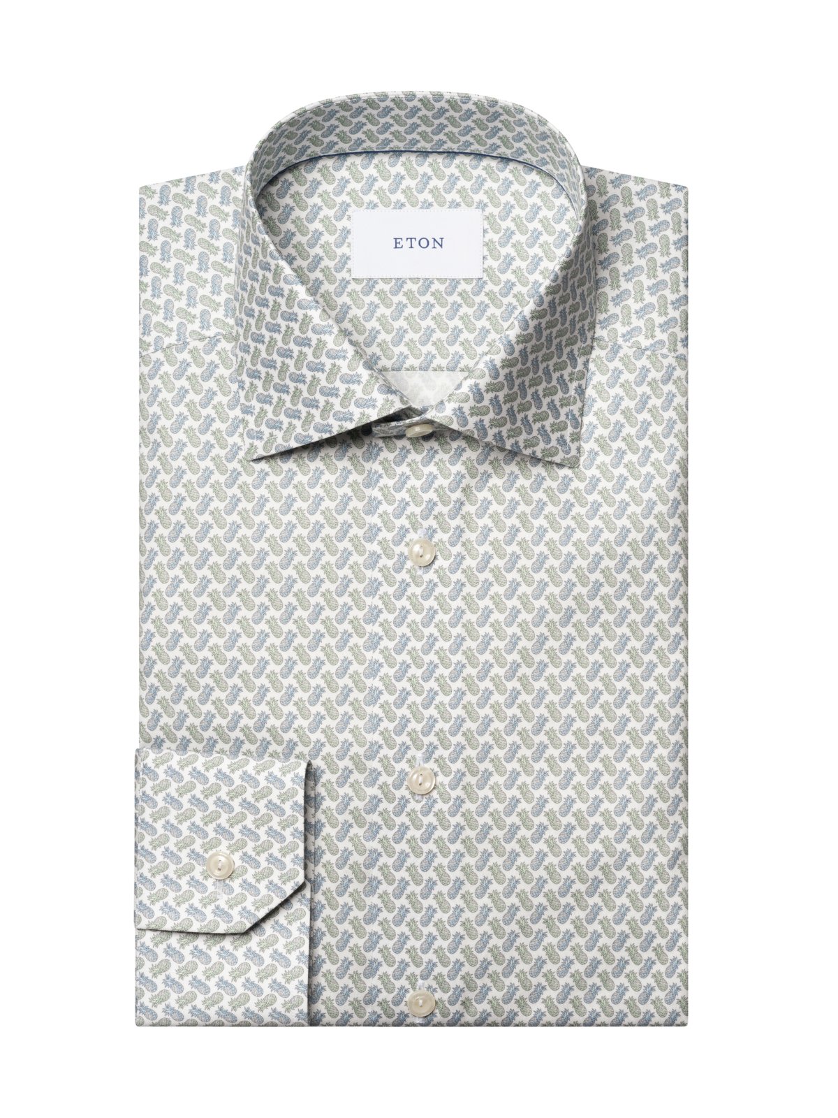 Eton Signature Twill-Hemd mit Motiv-Print und Kentkragen, Slim Fit in 45S