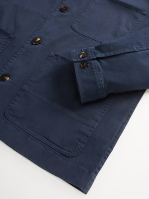 Stückgefärbtes Overshirt Chore aus einem Baumwolltwill