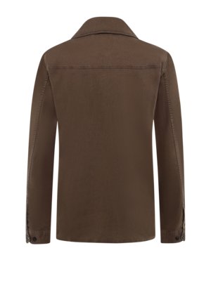 Overshirt aus einem Baumwoll-Leinen-Mischgewebe