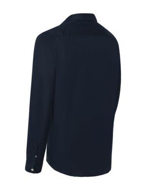 Leinenhemd mit Button-Down-Kragen, normale Passform
