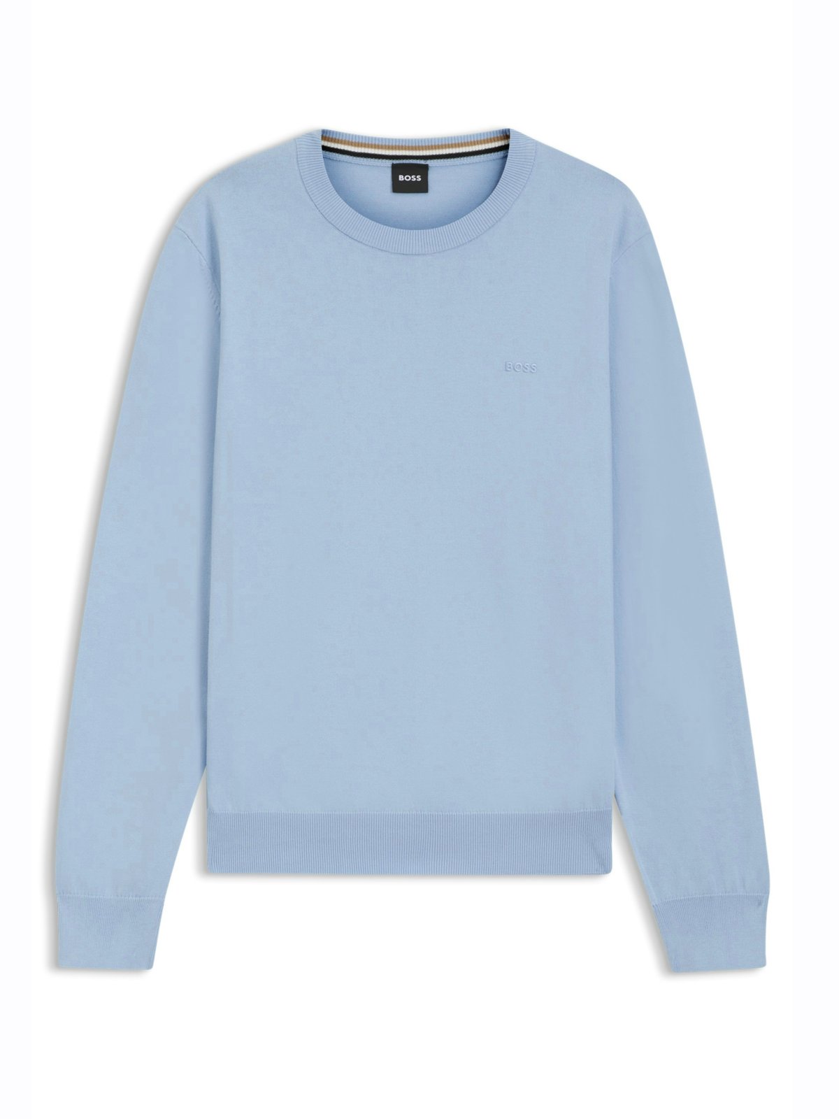 BOSS Leichter Pullover aus Baumwolle mit Label-Schriftzug in L