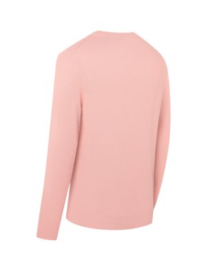 Leichter Pullover aus Baumwolle mit Label-Schriftzug