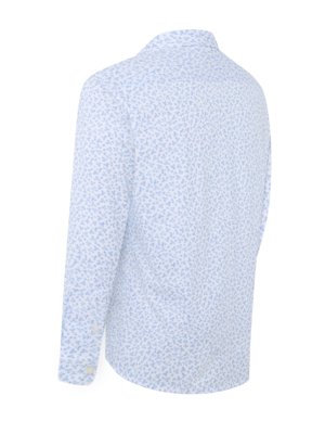 Glattes Hemd mit floralem Print und Kentkragen, Slim