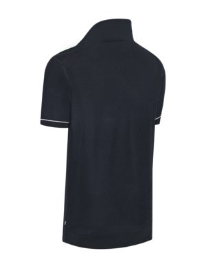 Glattes Poloshirt aus einem Baumwolle-Lyocell-Mix