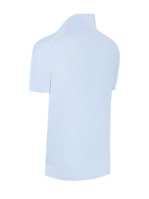 Glattes Poloshirt aus einem Baumwolle-Lyocell-Mix