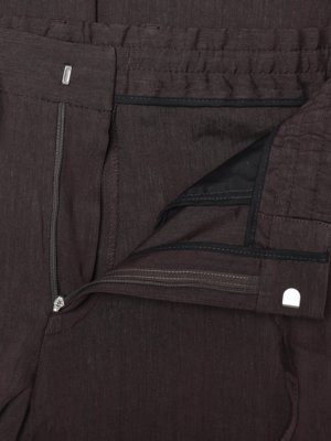Baukastenhose aus einem elastischem Leinen-Mix