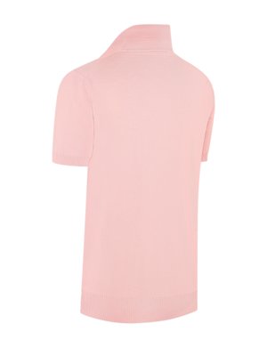 Leichtes Feinstrick-Poloshirt aus Schurwolle
