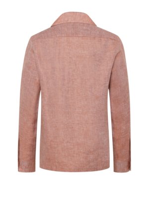 Overshirt aus Leinen in Twill-Webstruktur