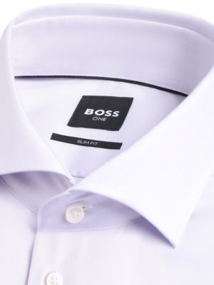 Hemd aus Baumwolle mit Haifischkragen, Slim Fit