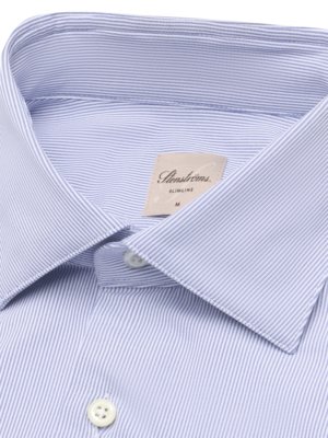 Glattes Stretch-Hemd mit Kentkragen, Slimline