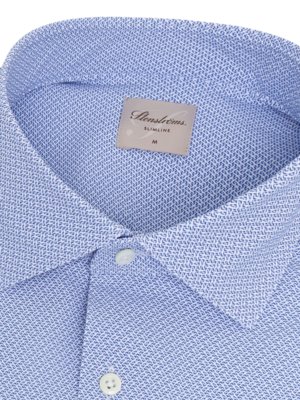 Stretch-Hemd mit geometrischem Muster, Slimline