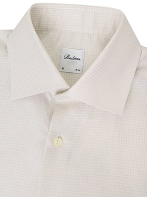 Hemd aus Twofold Super Cotton mit Karomuster, Regular Fit