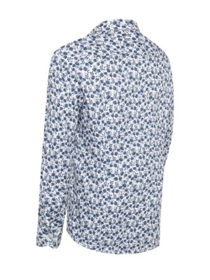 Hemd aus Twofold Super Cotton mit floralem Print, Regular Fit