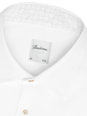 Unifarbenes Hemd aus Twofold Super Cotton mit Ausputz, Regular Fit