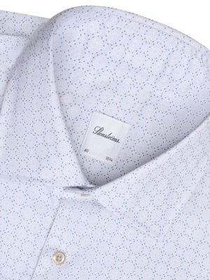 Baumwollhemd mit floralem Print, Regular Fit