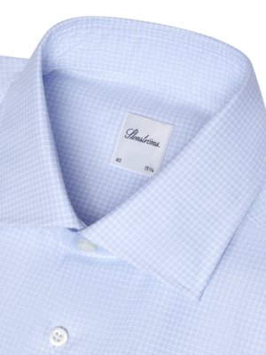 Hemd aus Twofold Super Cotton mit Karomuster, Regular Fit
