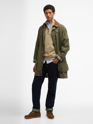 Freizeitjacke Icons Border mit Cordkragen und Blasebalgtaschen