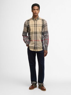Leichtes Baumwollhemd mit Tartanmuster, Tailored Fit