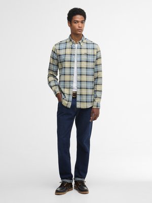 Stretch-Hemd mit Tartanmuster und Button Down-Kragen, Tailored Fit
