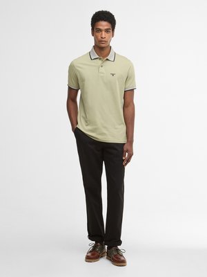 Leichtes Poloshirt aus Baumwolle mit Kontrastbündchen, Tailored Fit