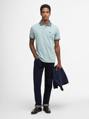 Leichtes Poloshirt aus Baumwolle mit Kontrastbündchen, Tailored Fit