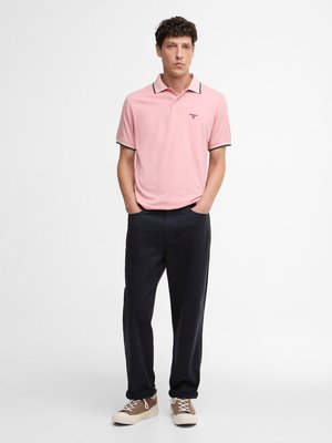 Leichtes Poloshirt aus Baumwolle mit Kontrastbündchen, Tailored Fit
