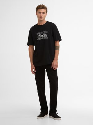 Softes T-Shirt mit Motorad-Motiv