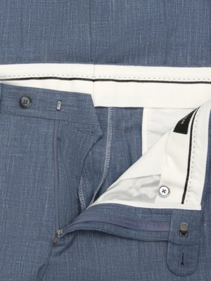 Anzug aus Wolle mit Seide und Leinen, Shaped Fit