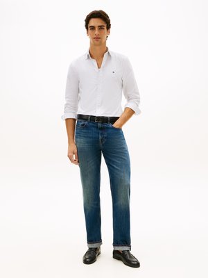 THFlex-Baumwollhemd mit Kleinmuster in Popeline-Qualität, Slim Fit