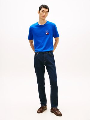 T-Shirt mit Flag-Stickerei in Jersey-Qualität, Regular Fit