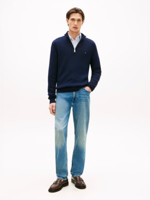 Jeans Denton mit Stretch im Washed-Look, Slim Straight Fit