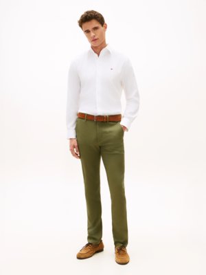 Chino Bleecker mit Strukturprint, Slim Fit