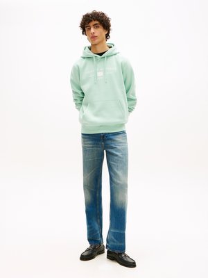 Hoodie aus Baumwolle mit Label-Frontprint