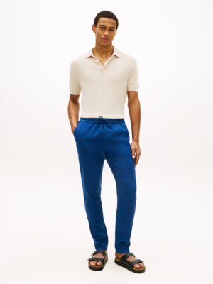 Leinenhose Harlem mit Dehnbund, Regular Tapered Fit