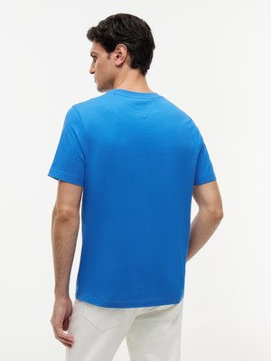 Softes T-Shirt mit Label-Schriftzug, Regular