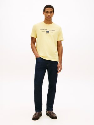 Softes T-Shirt mit Label-Schriftzug, Regular