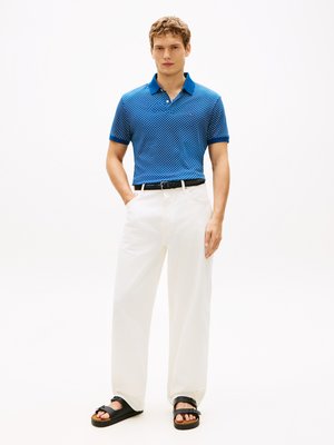 Poloshirt aus einem soften Baumwolljersey mit Print, Regular FIt