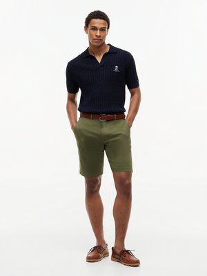 Bermudashorts Denton mit Stretch und Print-Struktur, Slim Fit