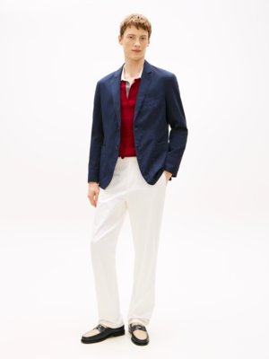 New York Label Sakko in Washed-Optik, Regular Fit