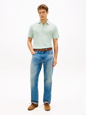 Poloshirt aus einem soften Leinen-Mix mit Struktur