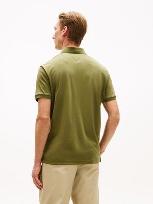 Jersey-Poloshirt mit kleiner Logo-Stickerei, Regular Fit